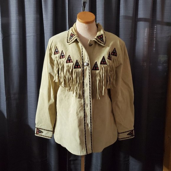 Bob Mackie Western Suede Jacket 